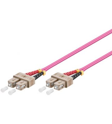 Câble à fibres optiques SC-SC OM4 0.50 m