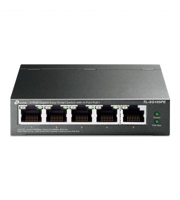 TP Link 5-poorts SG105PE unmanaged PoE smart switch