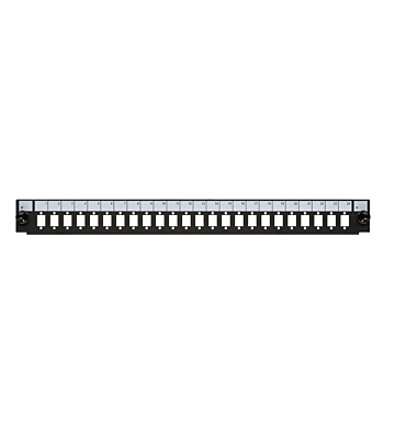 19" Façade interchangeable SC/LC/E2000 24 ports