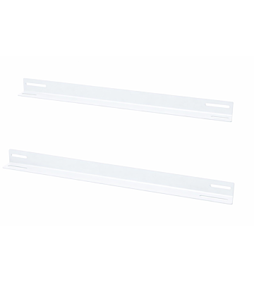Pack de 2 L-profil adapté aux baies murales de 450 mm de profondeur - blanc