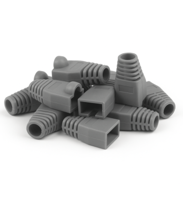 DANICOM Manchon de câble RJ45 gris - 10 pièces