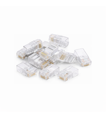 Connecteur RJ45 Cat5e - pour câble flexible et rigide - non blindé - 10 pièces