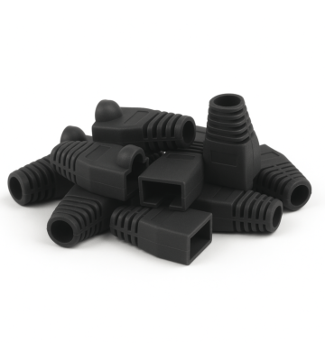 DANICOM Manchon de câble RJ45 noir - 10 pièces