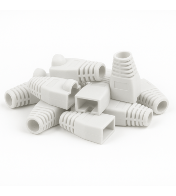 DANICOM Manchon de câble RJ45 blanc - 10 pièces