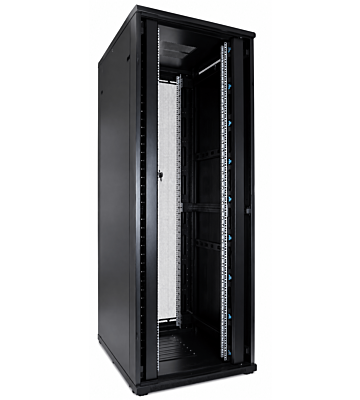 Baie de serveur 47U avec double porte perforée à l'avant et à l'arrière 800x800x2200mm (LxPxH)