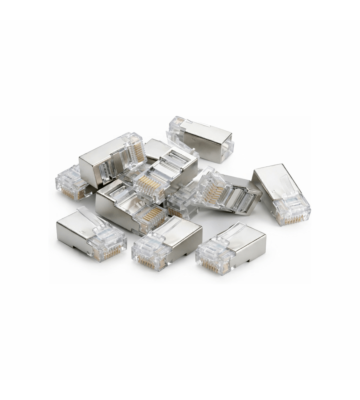 Connecteur RJ45 CAT6A + Pièce auxiliaire - pour câble flexible - blindé - 10 pièces