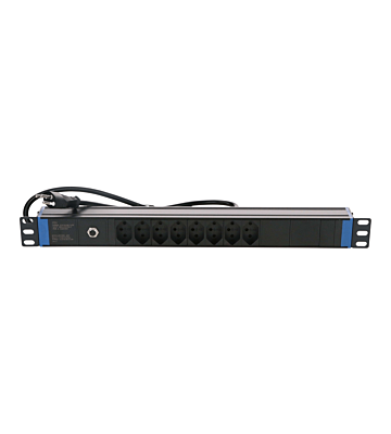 Multiprise Suisse 19" Surge Protection Overload - 8 prises