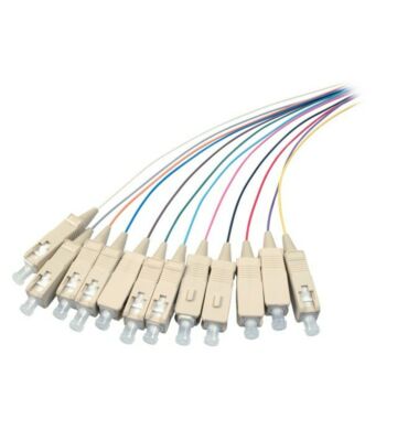 OS2 fibre optique Pigtail Coloré Set SC / PC - 12 pièces