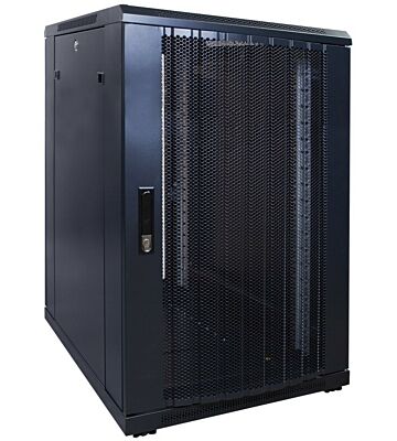 Baie de serveur 18U avec porte perforée 600x800x1000mm (LXPXH)