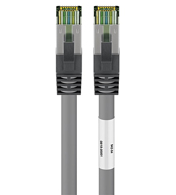Câble RJ45 Cat8 S/FTP (PIMF) Gris - 0,25m