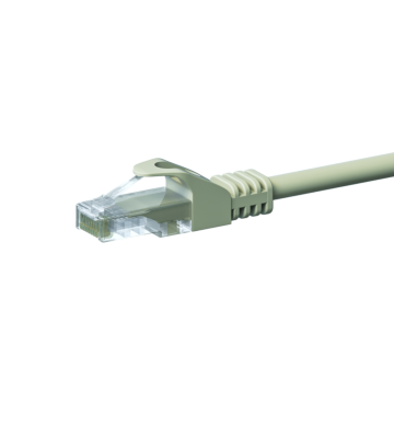 Câble CAT5e UTP CCA gris - 1m