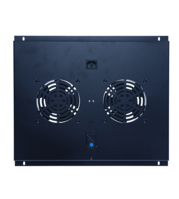 Kit de ventilation avec 2 ventilateurs et thermostat adapté aux armoires serveur autoportantes de 600 mm de profondeur
