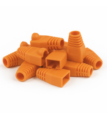 DANICOM Manchon de câble RJ45 orange - 10 pièces