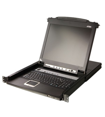 Console KVM 1U 17 pouces avec interrupteur KVM 8 Port X PS / 2