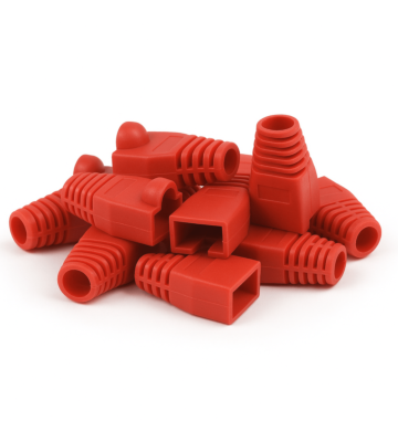DANICOM Manchon de câble RJ45 rouge - 10 pièces