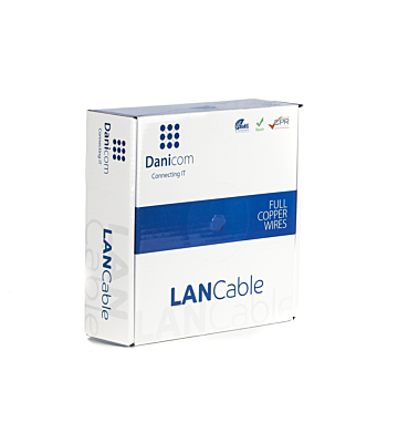 DANICOM CAT7 S/FTP 50m cable en bobine rigide - LSZH (Dca)