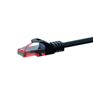 Câble CAT6 UTP 100% cuivre noir - 5m