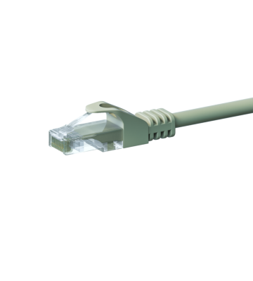 Câble Cat5e UTP 100% cuivre gris - 10m