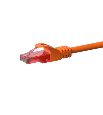 Câble CAT6 UTP 100% cuivre orange - 3m