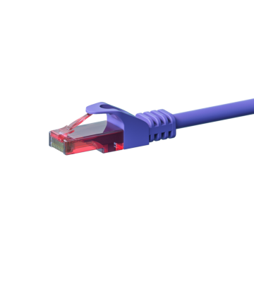 Câble CAT6 UTP 100% cuivre violet - 10m