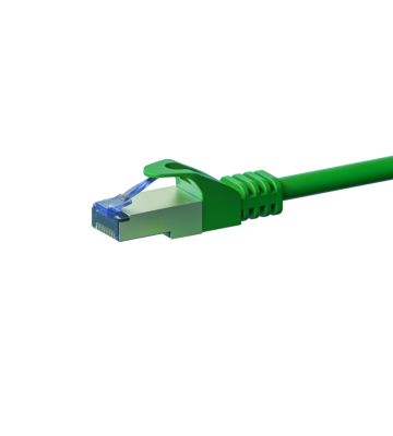 Câble CAT6A S/FTP (PIMF) 100% cuivre vert - 15m