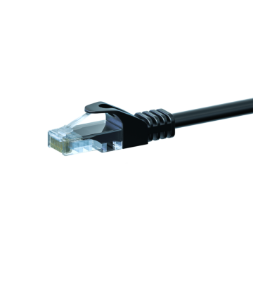 Câble Cat5e UTP CCA noir - 1.50m