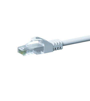 Câble CAT5e UTP CCA blanc - 0.50m
