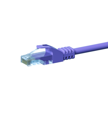 Câble CAT5e UTP CCA violet - 1m