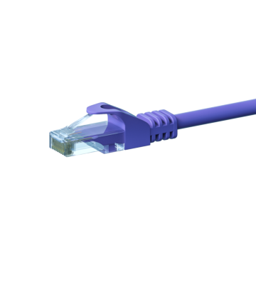 Câble CAT6 UTP CCA violet - 0.50m