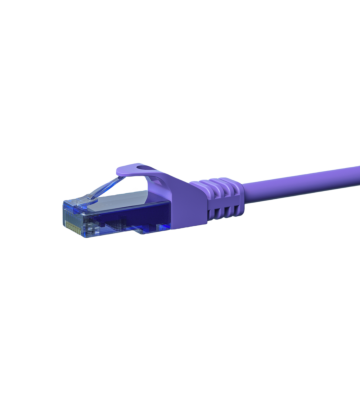 Câble CAT6A UTP 100% cuivre violet - 20m