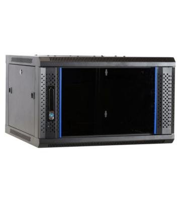 Baie murale 4U avec porte en verre 600x600x280mm (LxPxH)