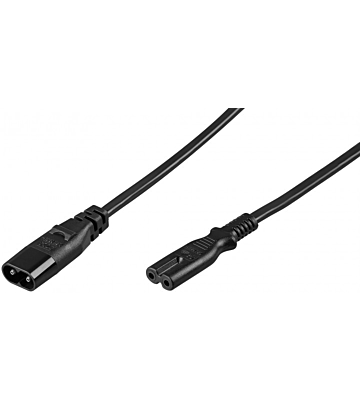 Câble d'alimentation C7 à C8 2M Noir