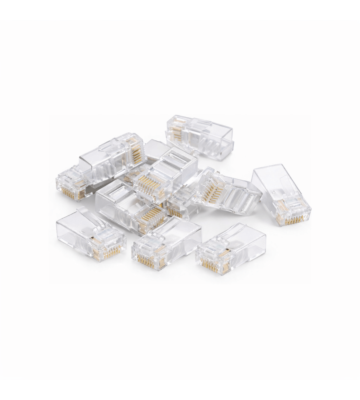 Connecteur RJ45 CAT6A + Pièce auxiliaire - pour câble flexible - non blindé - 10 pièces