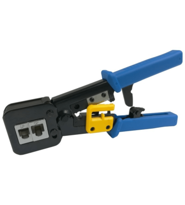 Pince à sertir pour connecteurs traversants