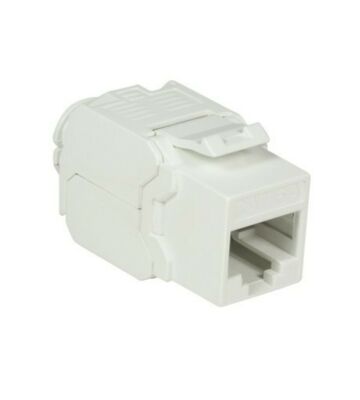 Connecteur Keystone Cat6A UTP - Toolless - Blanc