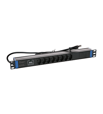 Multiprise Suisse 19" Master Overload - 8 prises