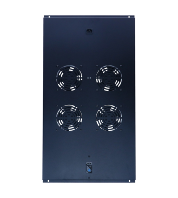 Kit de ventilation avec 4 ventilateurs et thermostat adapté aux armoires serveur autoportantes de 1000 mm de profondeur