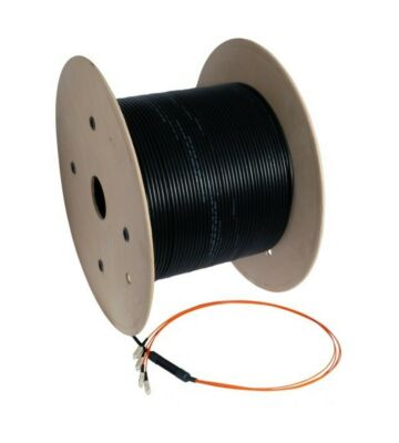 Câble à fibre optique OM4 sur mesure 4 fibres incl. connecteurs