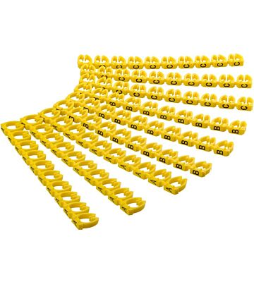 Lot de 90 marqueurs de câble, A-B-C, 30 par lettre