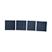 Plaques de recouvrement pour rail switch DIN 3U, jeu de 4