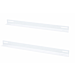 Pack de 2 L-profil adapté aux baies murales de 450 mm de profondeur - blanc