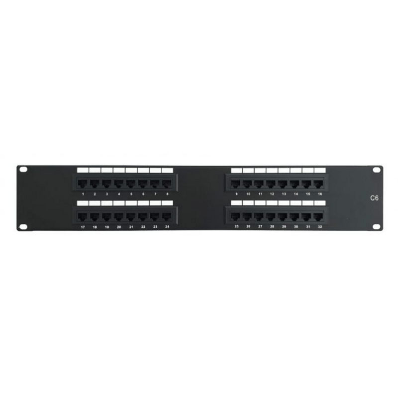 CAT6 UTP patchpaneel - 32 poorts - 2U