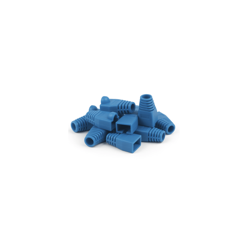 Manchon de câble RJ45 bleu - 10 pièces 