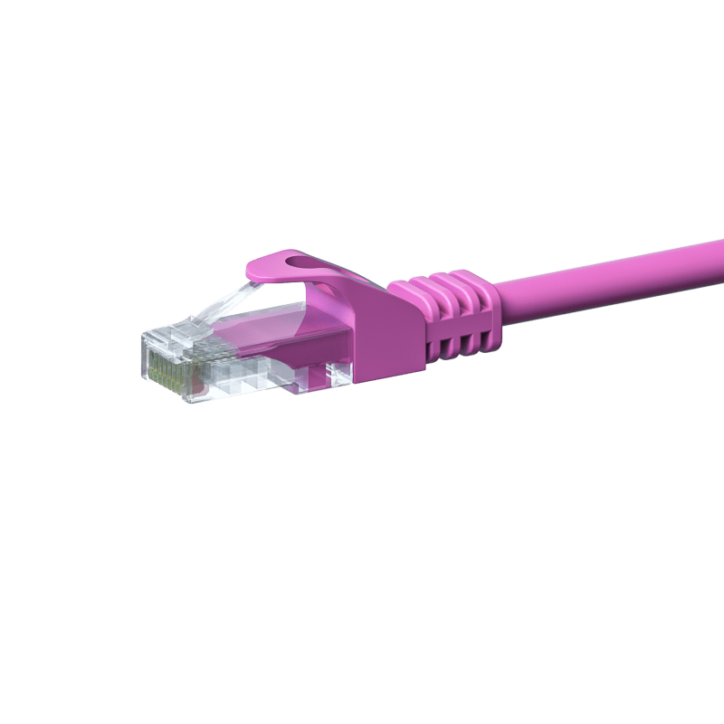 Câble CAT5e UTP CCA rose - 5m