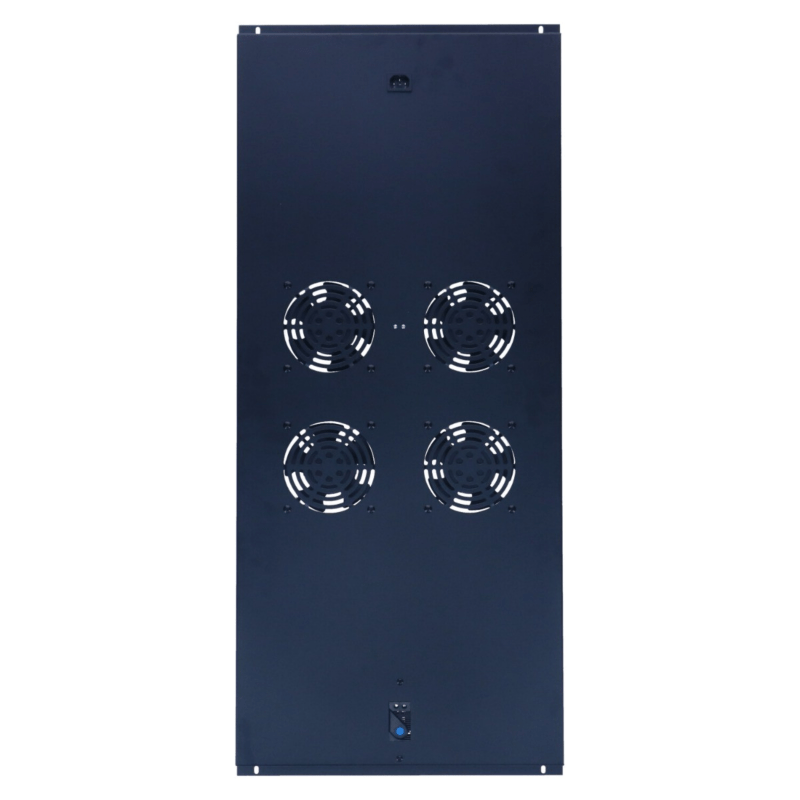 Kit de ventilation avec 4 ventilateurs et thermostat adapté aux armoires serveur autoportantes de 1200 mm de profondeur
