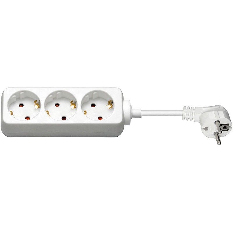 Socket 3 fois 1,50m blanc