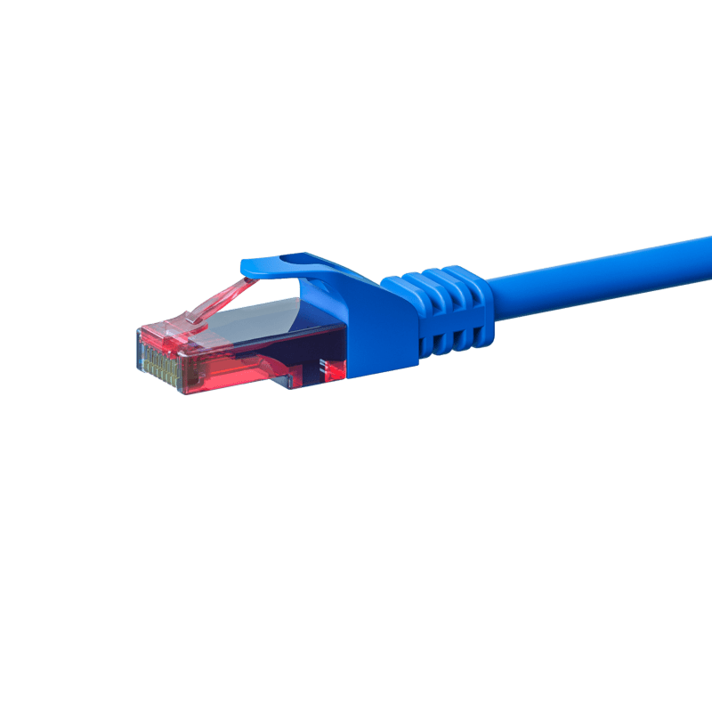 Câble CAT6 UTP 100% cuivre bleu - 2m