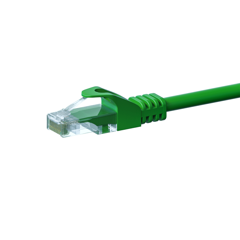Câble Cat5e UTP 100% cuivre vert - 5m