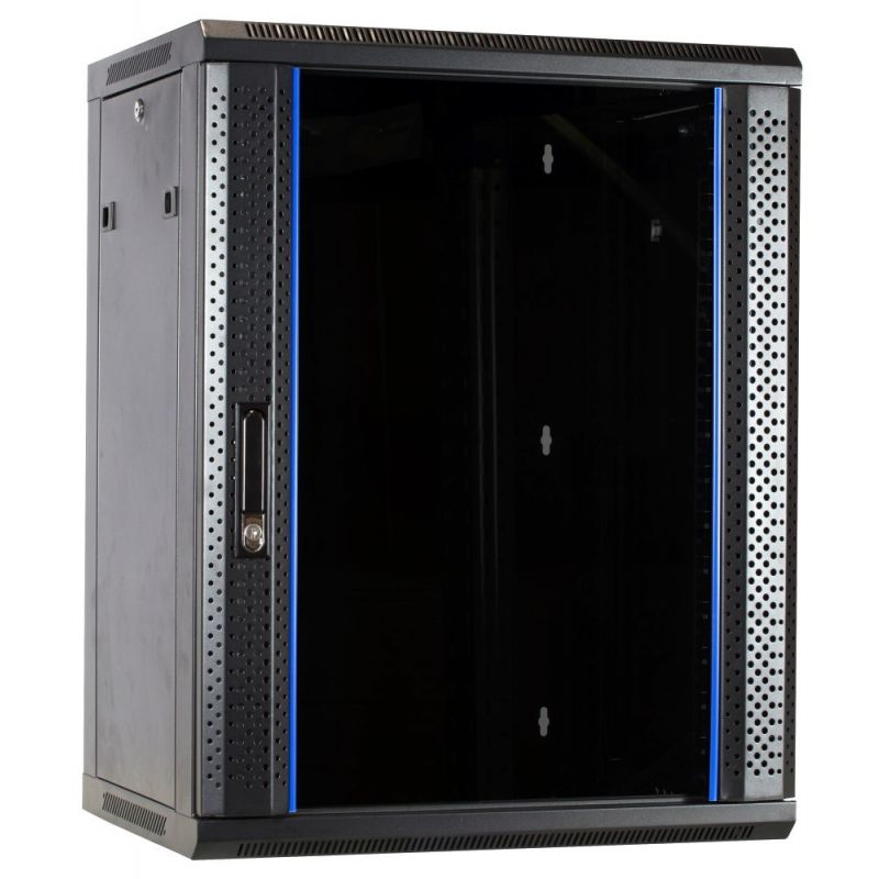 Baie murale 15U non assemblée avec porte en verre 600x450x770mm