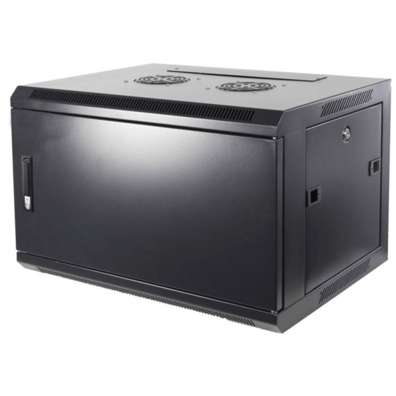 Baie murale 6U avec porte métalique 600x600x368mm (LxPxH)